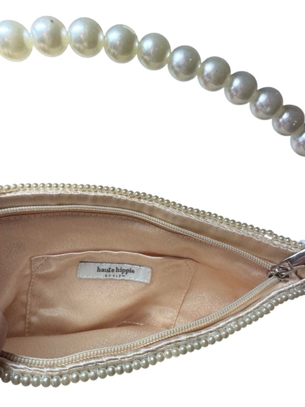 Pearl-Handle Floral Sequin Evening Bag, from Haute Hippie, NWT - Picture 3 of 3